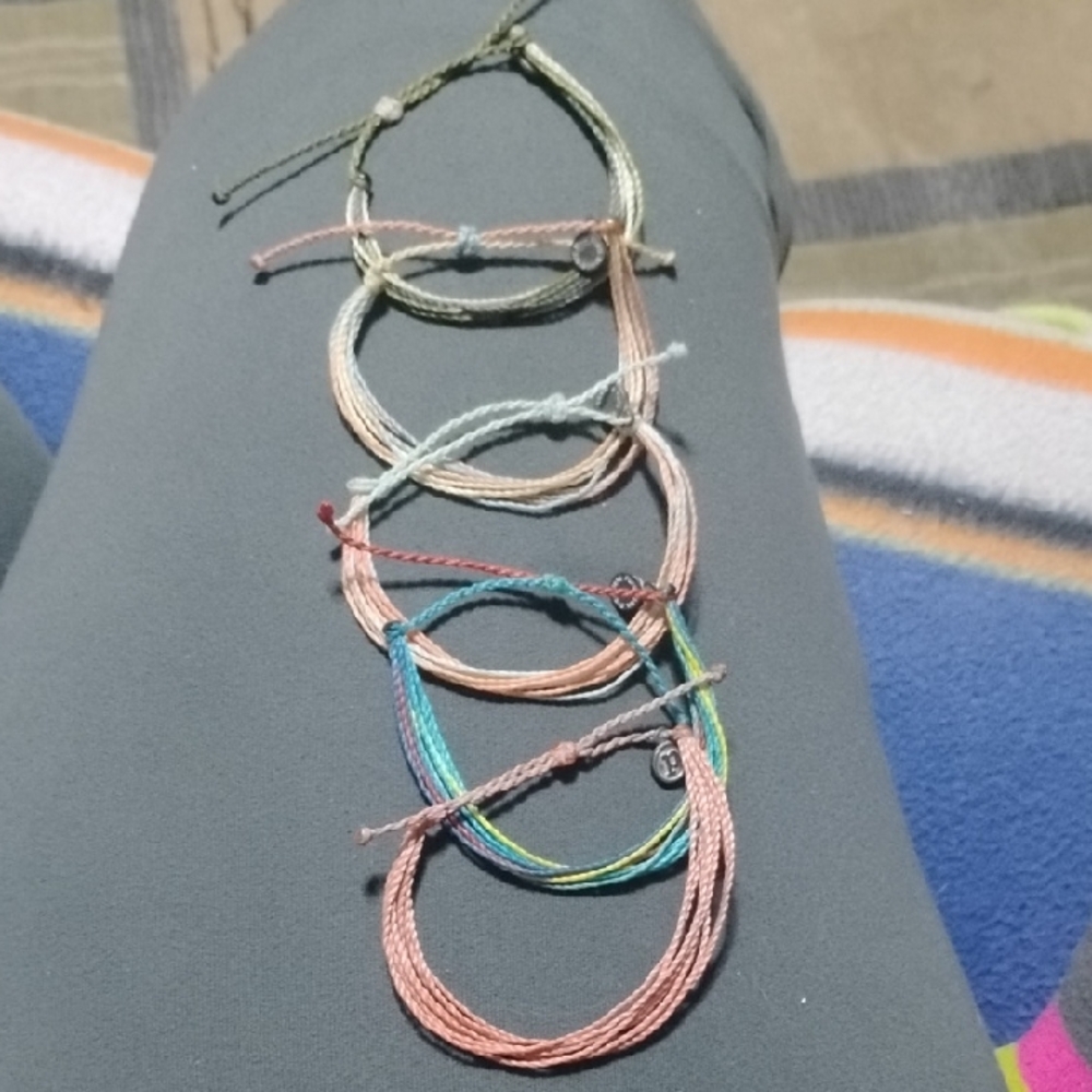 Pura Vida Colorful String Bracelets Set #6